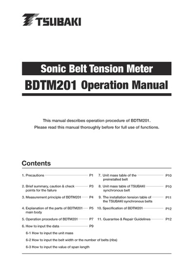 同步帶張緊測試器T-ACE (BDTM201)