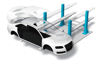 汽車車架的裝配