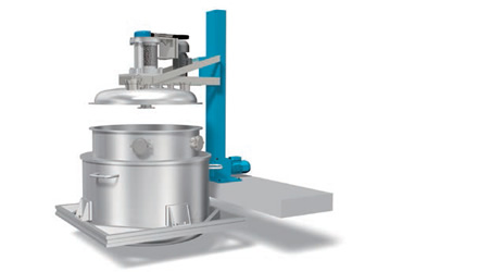 攪拌裝置的鍋蓋升降