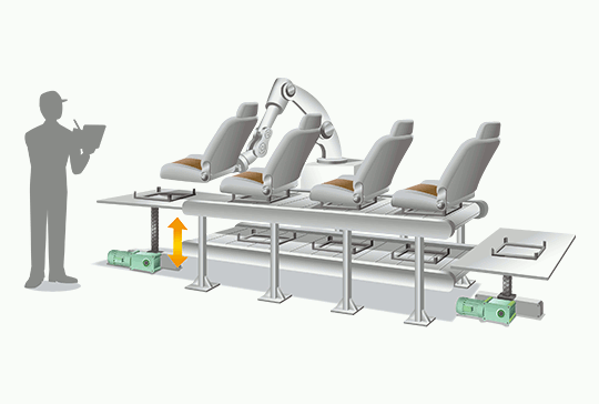 咬合式鏈條傳動裝置　解決方案實例